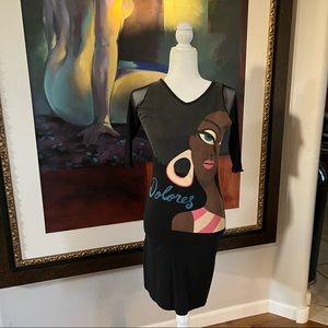 Vintage Y2K 00s Custo Barcelona Dress Deconstructed Style RARE